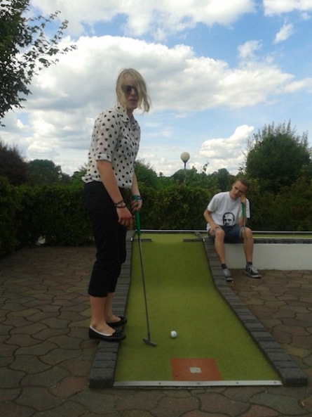 Minigolf ist scheinbar nur in Deutschland so beliebt. Für die
meisten Polen war es ein erstmaliges und exotisches Erlebnis.