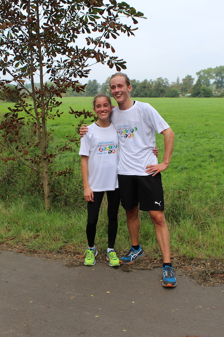 Die beiden Schnellsten aus dem 10. Jahrgang: Kiara-Lee Sick und Leo Fortmann (beide 10m).